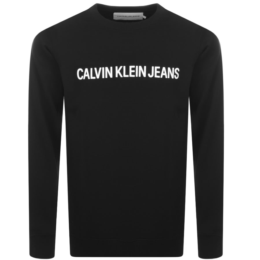 Alternative Image for ProductCalvin Klein Jeans Institutional Sweatshirt Black1
